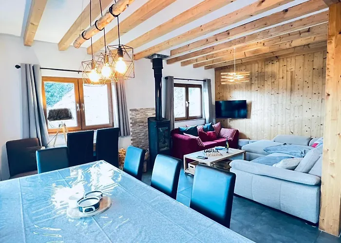 Les 2 Sapins - 10 Personnes - Lits Faits, Serviettes Et Menage Inclus 샬레 *